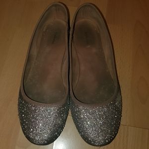 Style & Co Silver Sparkly Ballet Flats